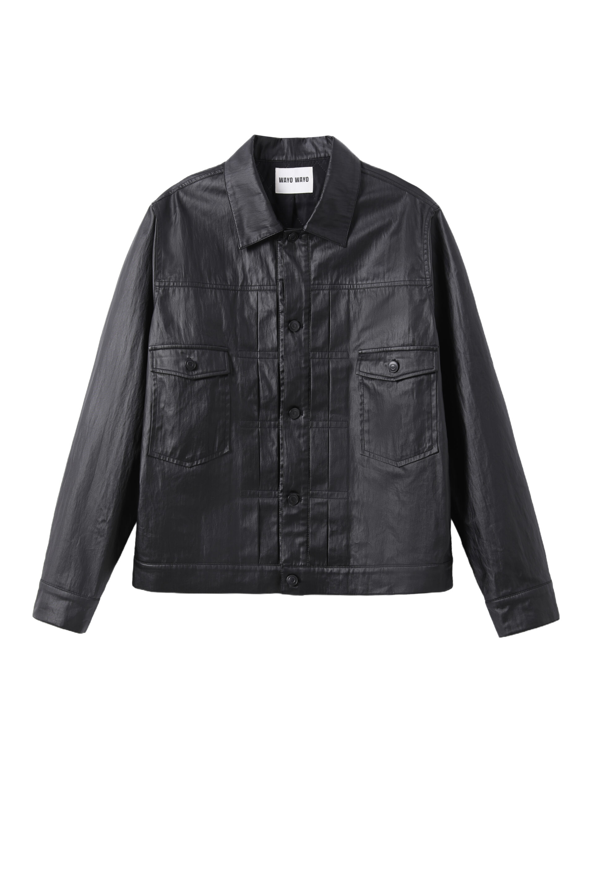 Coated Cotton Two Pocket Jacket