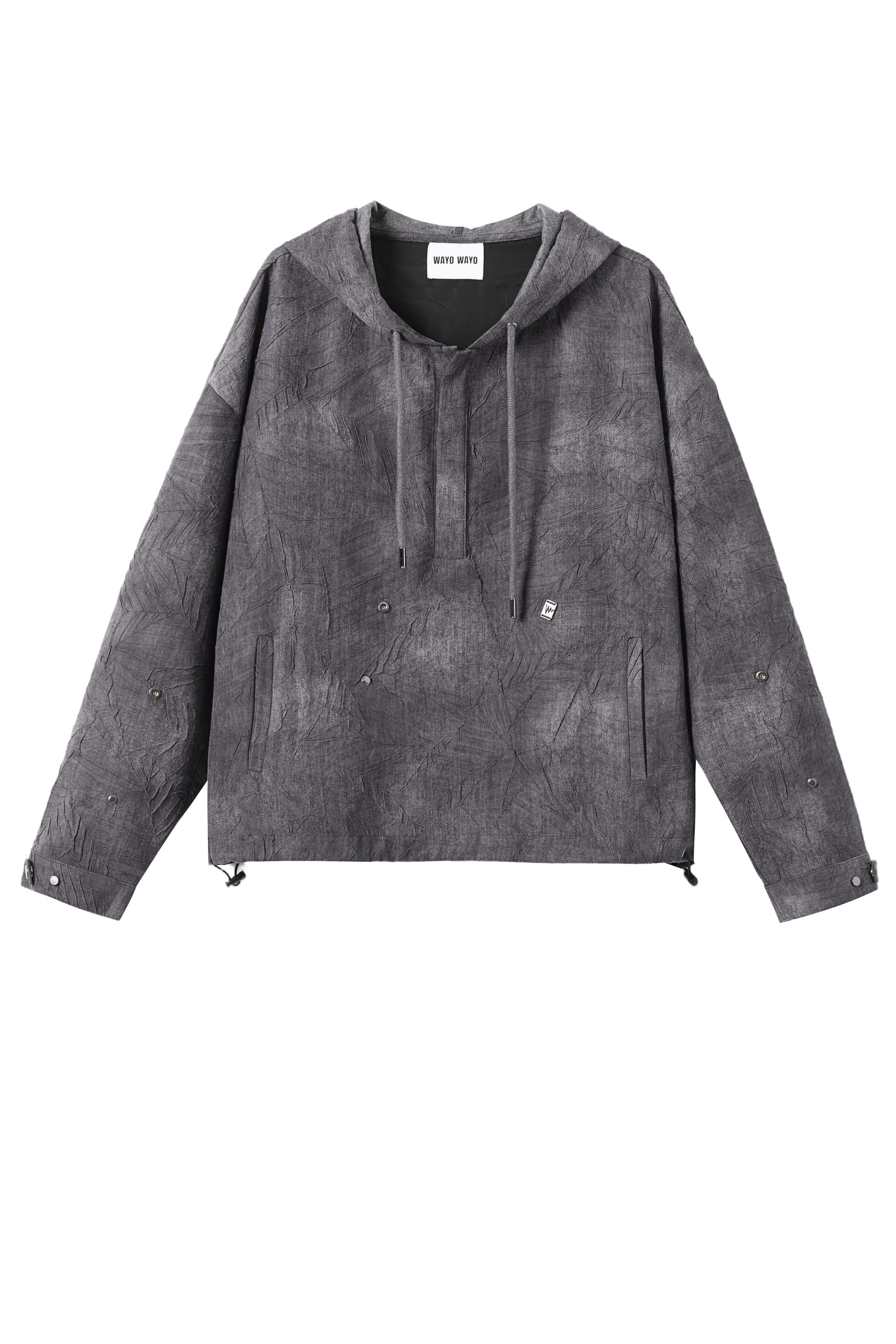 Bleached Effect Hoodie Top