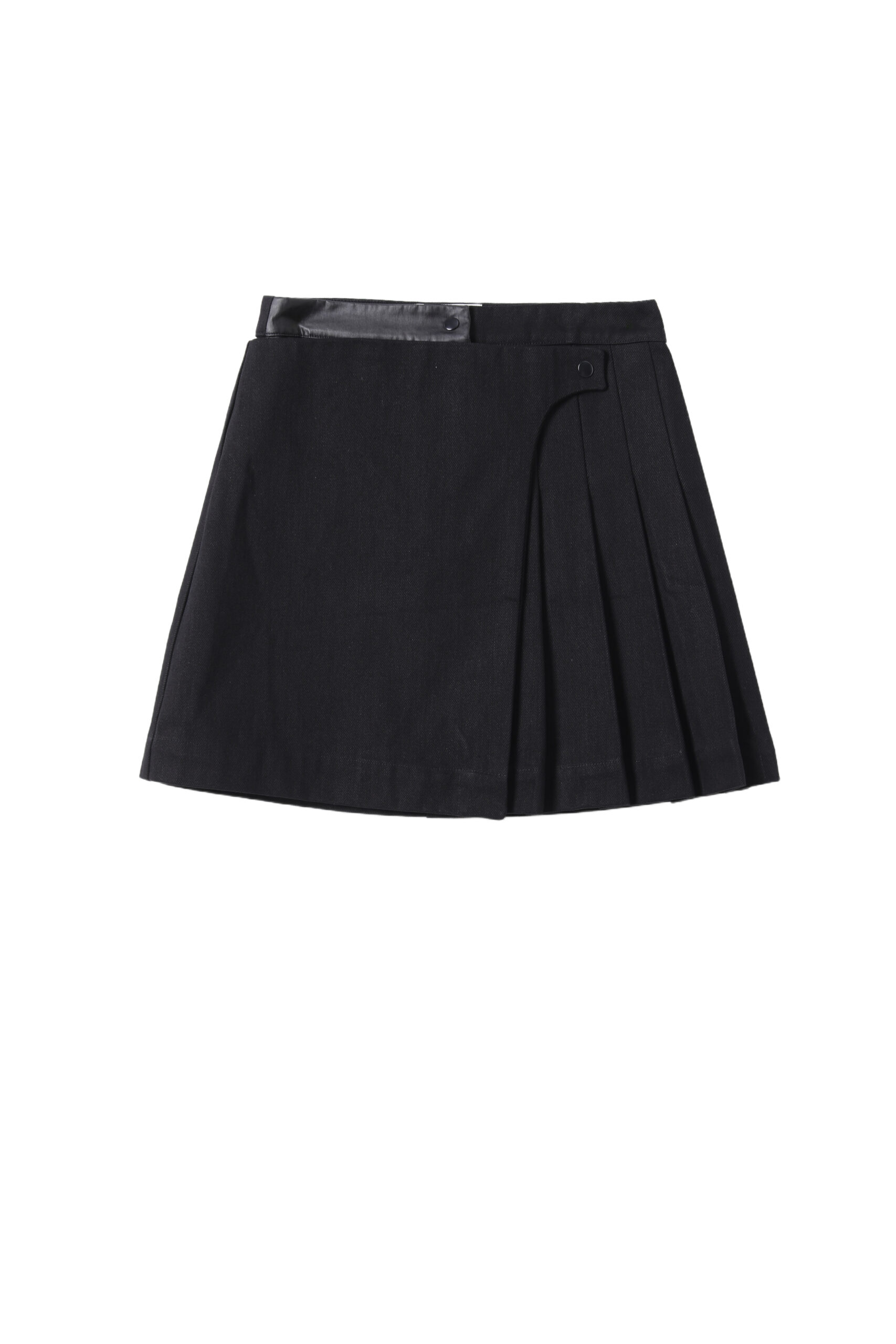 Asymmetry Inside Out Pleats Miniskirt