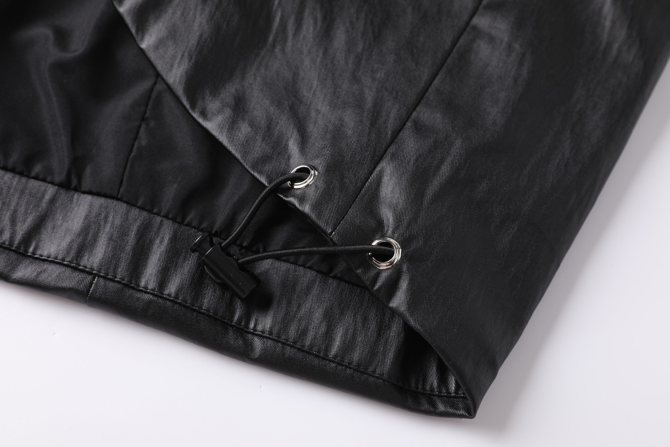 Coated Cotton Cropped Vest - Image 3