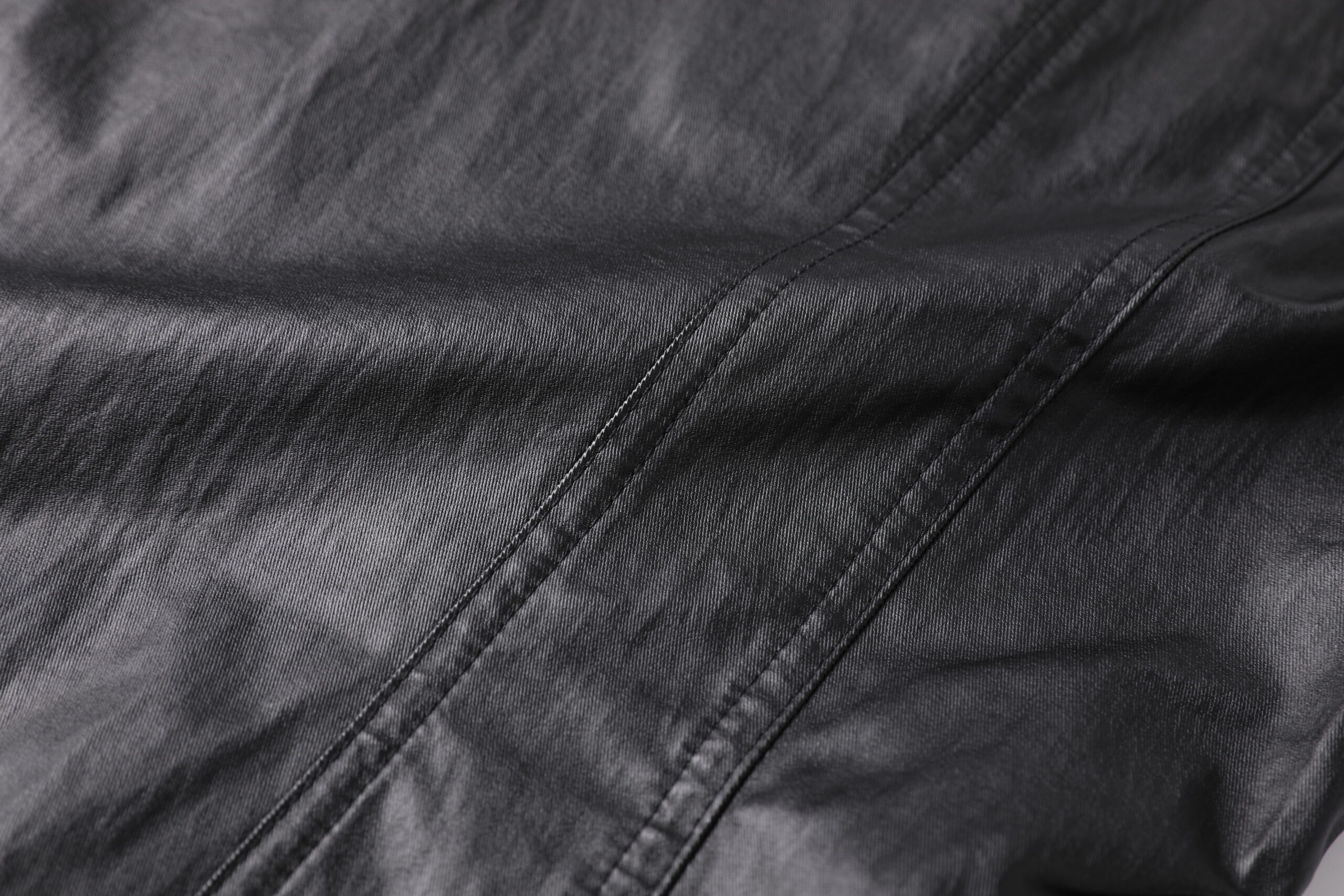 Coated Cotton Slim Zip up Shirt - Image 6