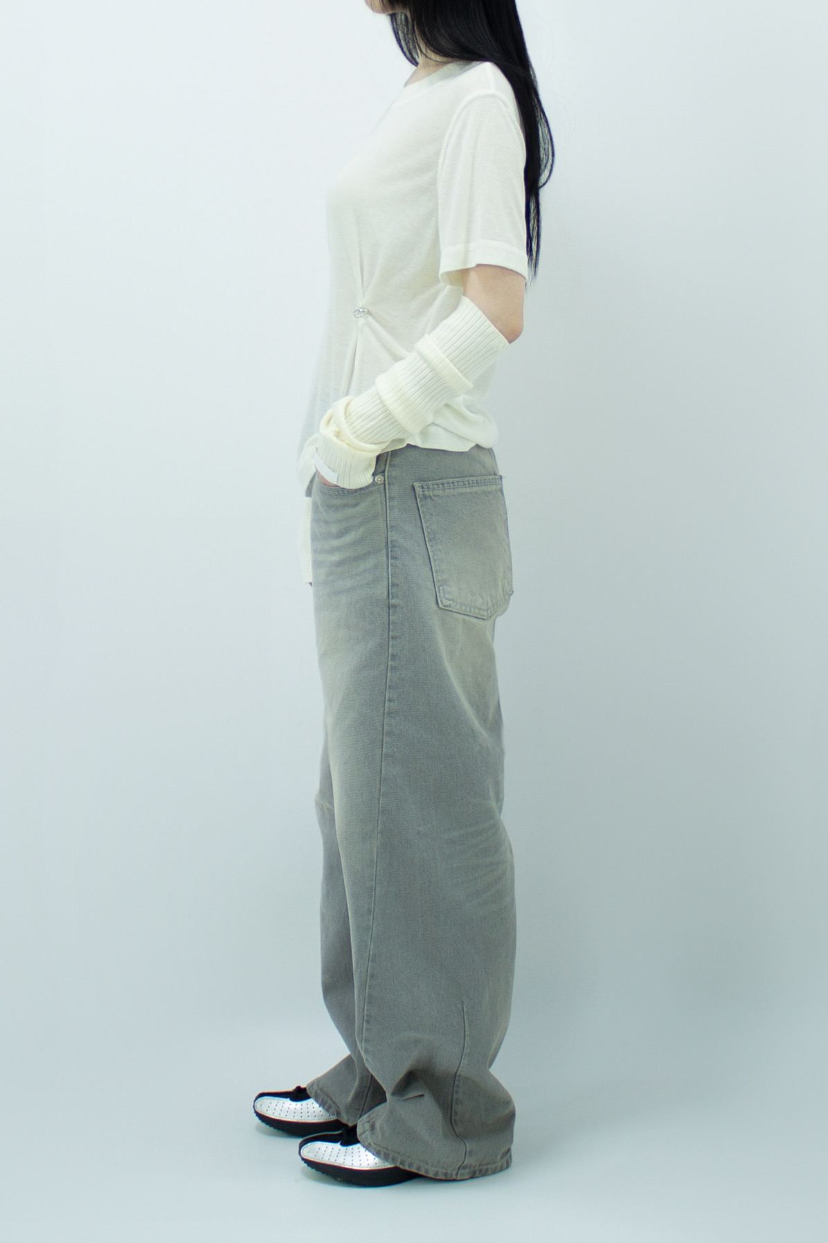 Ivory Body Twisted T-Shirt - Image 3